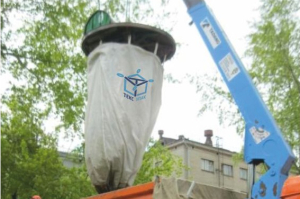 Заглубленный контейнер для мусора